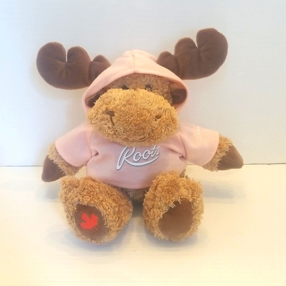 Roots Cottagecore Moose Pink Hoodie Plush - Collectible - Picture 2 of 10